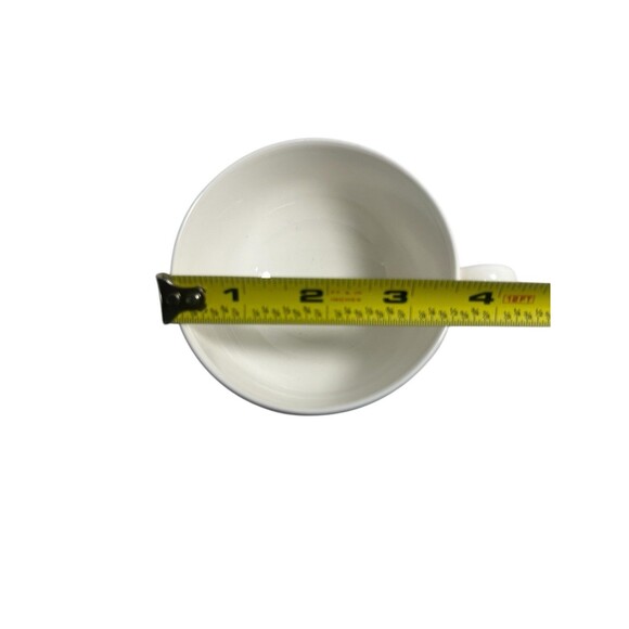 Villeroy & Boch Look White Replacement Flat Cup Porcelain Herringbone Design - Picture 6 of 10